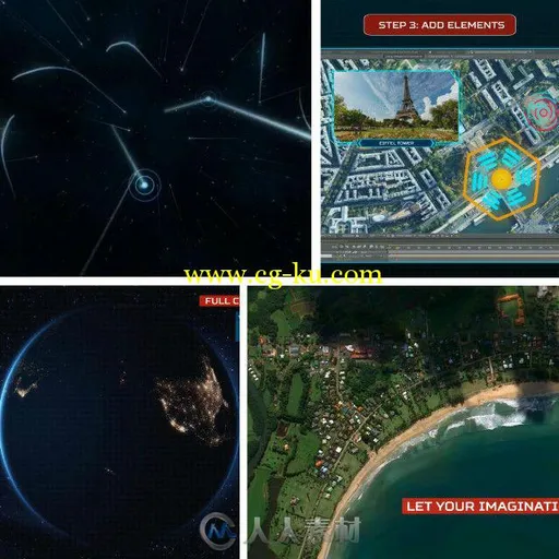 超级地球缩放地图变焦动画AE模板 Videohive Ultimate Earth Zoom Toolkit 10354880的图片1