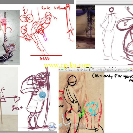 动作姿态绘画艺术原理训练视频教程 Udemy Gesture Drawing Principles for Manga的图片1