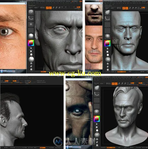 Zbrush角色肖像雕刻艺术训练视频教程 Gumroad Likeness Sculpting by Frank Tzeng的图片1