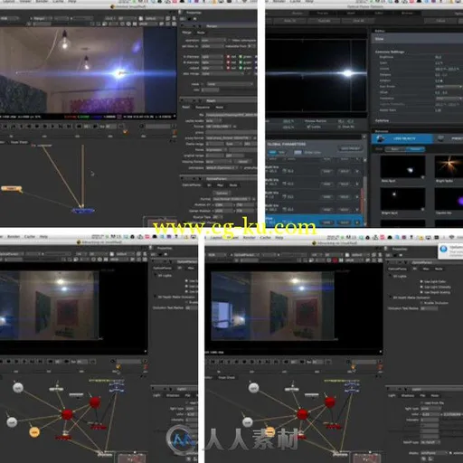 Nuke中OpticalFlares插件使用技巧视频教程 CGcircuit Optical Flares for Nuke int...的图片1