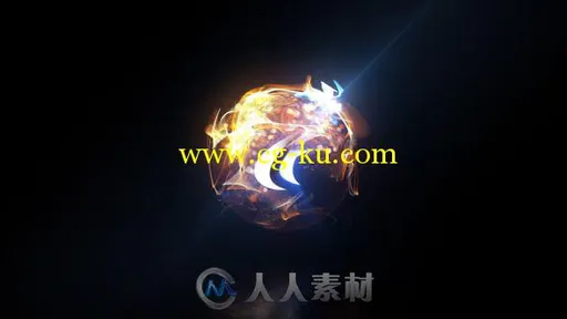 超炫多彩粒子Logo演绎动画AE模板 VideoHive Quick Particle Sphere Logo 10598726的图片1