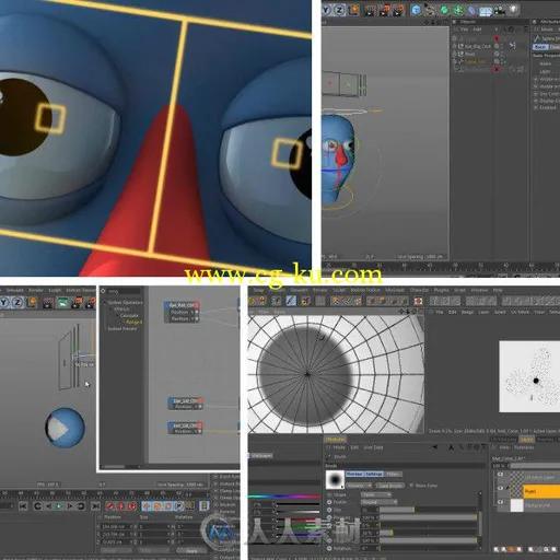 C4D卡通角色眼部动画制作训练视频教程 Digital-Tutors Animating Cartoon Eyes in ...的图片1