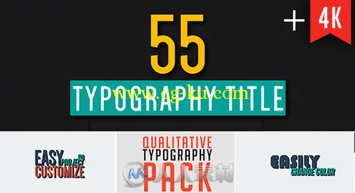 55组高清排版动画AE模板合辑 Videohive 55 Qualitative Typography 10290716的图片1