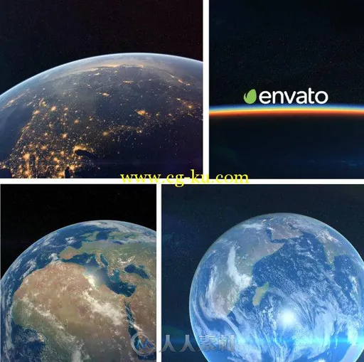 超级地平线Logo演绎动画AE模板 Videohive Earth Horizon Logo Reveal 10535352的图片1