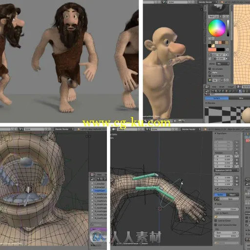 Blender角色制作训练视频教程 Digital-Tutors Creating a Production Ready Charac...的图片1