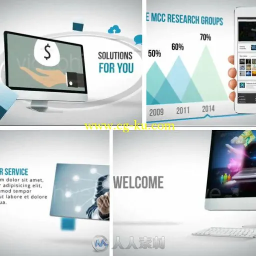 网站推广营销动画AE模板 Videohive Promotion Website App 5907976的图片1