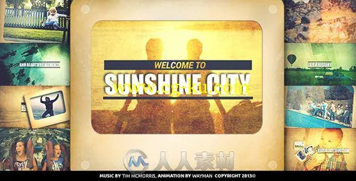 阳光生活相册动画AE模板 Videohive Sunshine City 5748682的图片2