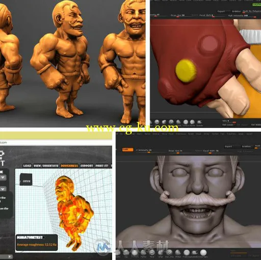 ZBrush微缩雕刻3D打印技术视频教程 Digital-Tutors Sculpting Miniatures in ZBrush的图片1