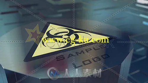 金属科幻Logo演绎动画AE模板 RevoStock Metal Logo Sci-Fi的图片2