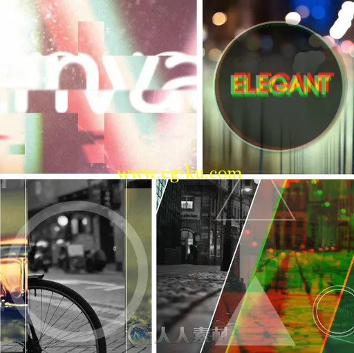 快速糟乱展示动画AE模板 Videohive Fast Glitch Logo Opener 10666673的图片1