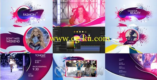 维多利亚时尚密码包装动画AE模板 Videohive Retro Fashion Package 5510661的图片2