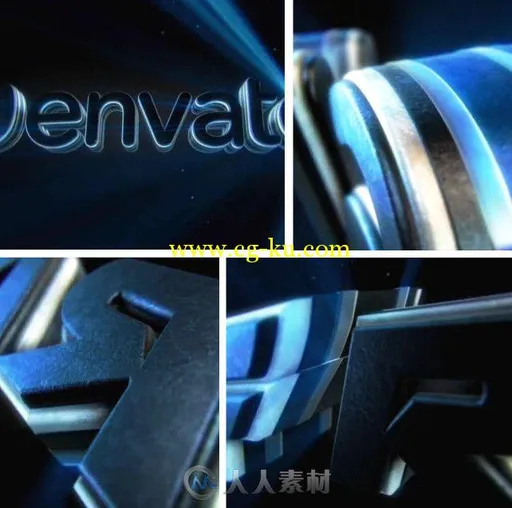 闪光巨幕Logo演绎动画AE模板 Videohive Shine Logo Text Reveal Element 3D 10766498的图片1