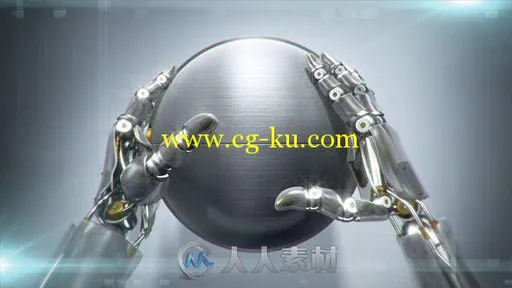 机械手臂Logo演绎动画AE模板 Videohive Robotic Hands 9213531的图片2