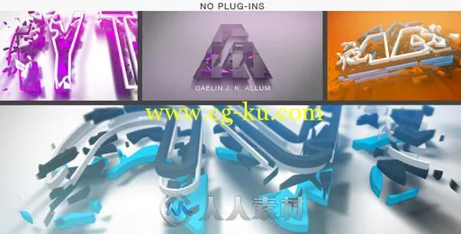 华丽组合Logo演绎动画AE模板 Videohive Logo Construction 7845549的图片2