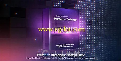 华丽舞台电视包装动画AE模板 Videohive Broadcast Design Fx One 7142986的图片2