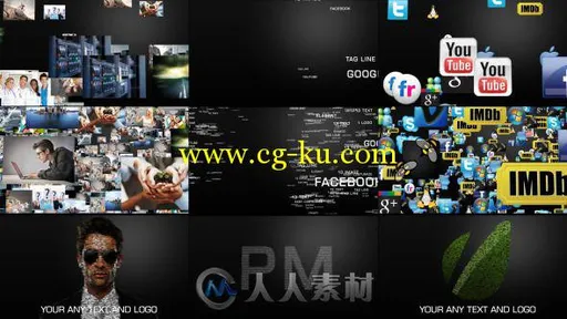 多图多文本粒子汇聚Logo演绎动画AE模板 Videohive Particle Formation 3396695的图片2