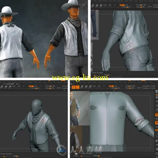 ZBrush逼真服装制作训练视频教程 Digital-Tutors Creating Realistic Clothing in ...的图片1