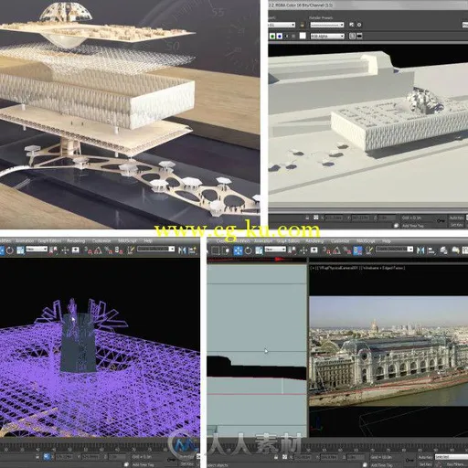 3dsMax复杂建筑模型高效制作视频教程 Digital-Tutors Speed Modeling Your Archite...的图片1