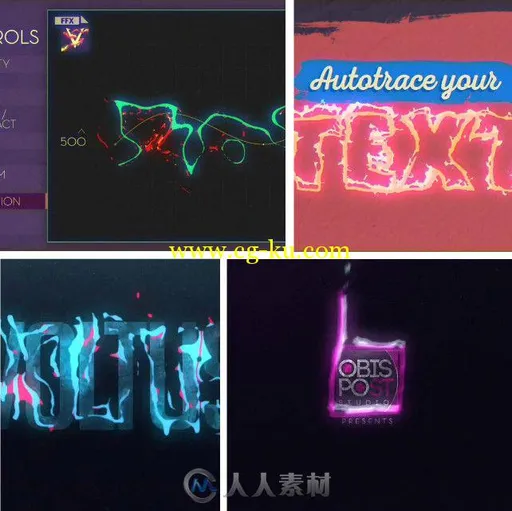 超炫电光特效动画AE模板预设 Videohive Voltus Preset 10398317的图片1