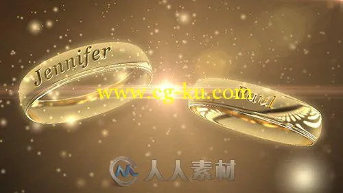 爱情对戒展示动画AE模板 Wedding Rings Project for After Effects的图片1