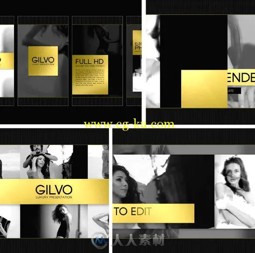 豪华摄影展示动画AE模板 Videohive Gilvo Luxury Presentation的图片1