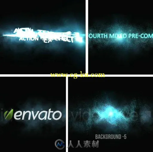 闪电标题演绎动画AE模板 Videohive Action Titles 5499178的图片1