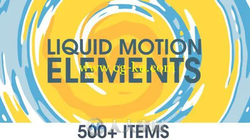 400组液态元素动画AE模板 Videohive Liquid Motion Elements 10190771的图片1