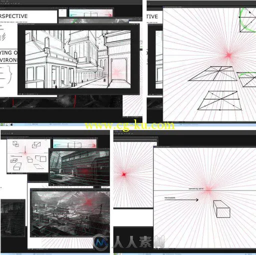 概念环境设计基础布局视频教程第二季 Gumroad Environment Design Basics 2 Perspe...的图片1