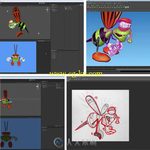 Maya与Unity飞蝇游戏角色开发训练视频教程 Udemy Make Thousands of Dollars With ...的图片1
