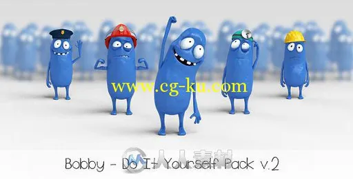 鲍比卡通角色动画包AE模板 Videohive Bobby Character Animation DIY Pack 8909239的图片2