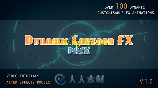 超级卡通包装特效动画包AE模板合辑 Videohive Dynamic Cartoon FX pack 10964336的图片1