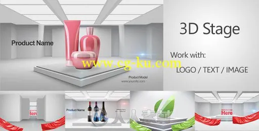 三维展台演示动画AE模板 Videohive 3D Stage 3D Promo 4551326的图片2