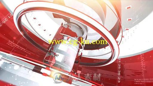 新闻频道抽象包装动画AE模板 Videohive News Package 5927064的图片2