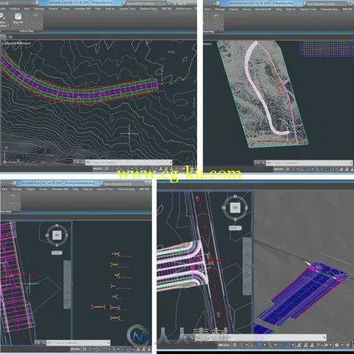 Civil3D十字路口设计实例训练视频教程 Civil 3D Intersecting New Roads with Exis...的图片1