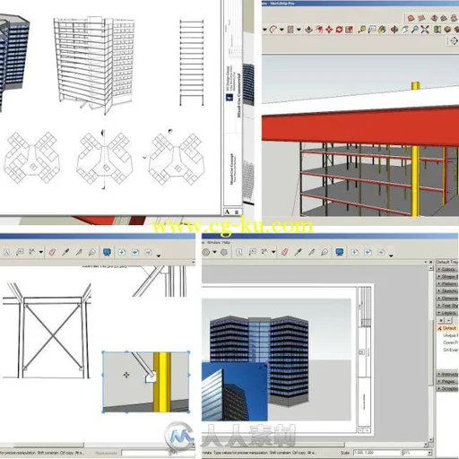 SketchUp楼体模型概念布局训练视频教程 Digital-Tutors Using LayOut to Present Y...的图片1