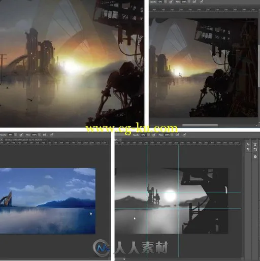 PS概念环境日光日落特效制作视频教程 Digital-Tutors Creating a Sunset Environme...的图片1