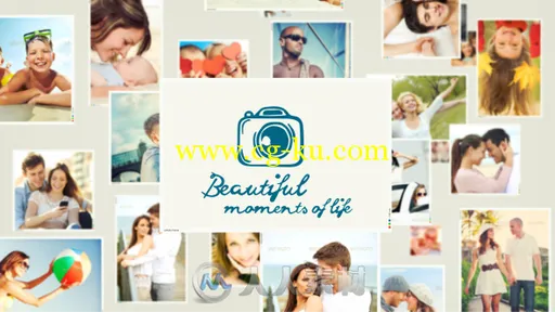 唯美生活多图聚合相册动画AE模板 Videohive SlideShow Beautiful Moments of Life ...的图片1