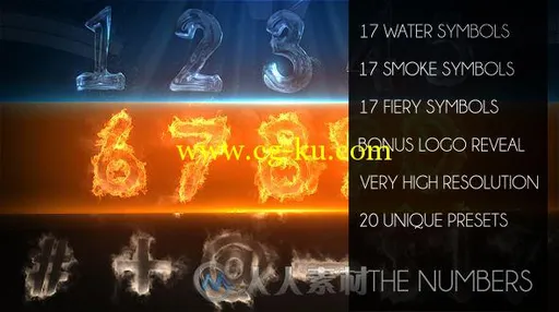 超炫数字特效动画AE模板 Videohive The Numbers 7524040的图片2