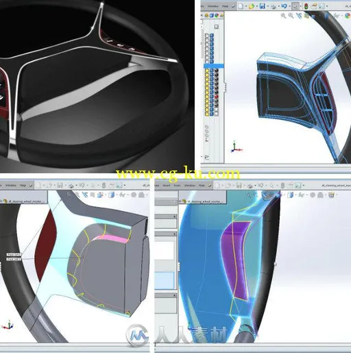 SolidWorks方向盘高效建模技术视频教程 Digital-Tutors Master Modeling Multi-Bod...的图片1