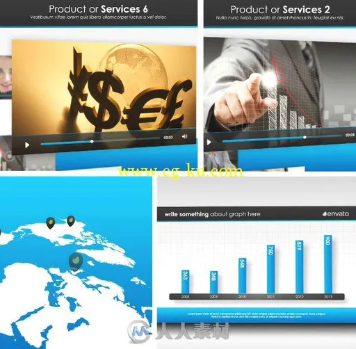 科技企业宣传动画AE模板 Videohive Simple Company Presentation 7951743的图片1