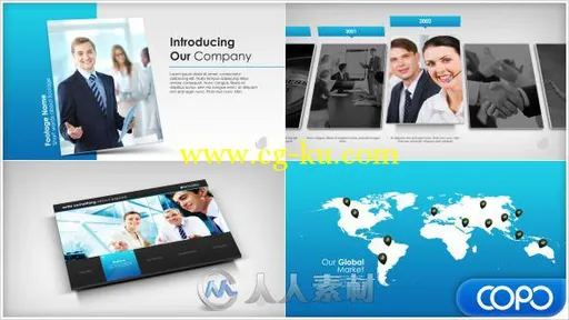 科技企业宣传动画AE模板 Videohive Simple Company Presentation 7951743的图片2