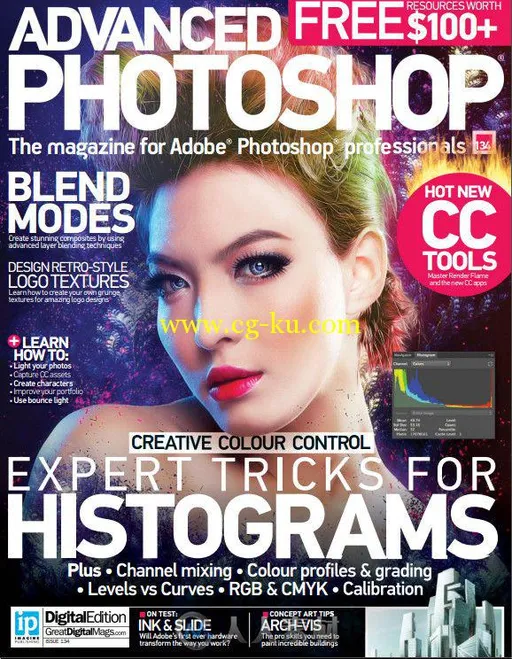 Photoshop高端杂志2015年总第134期 Advanced Photoshop Issue 134 2015的图片1