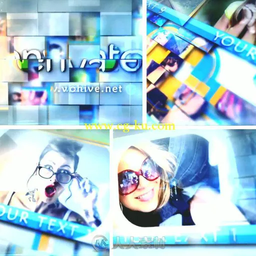 华丽拼图展示动画AE模板 Videohive Puzzle Show 9445724的图片1