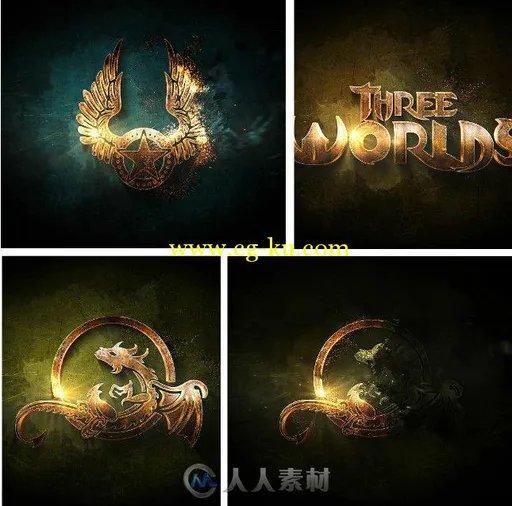 超炫史诗级电影游戏Logo演绎动画AE模板 Videohive Inspired For Adventure 11073175的图片1