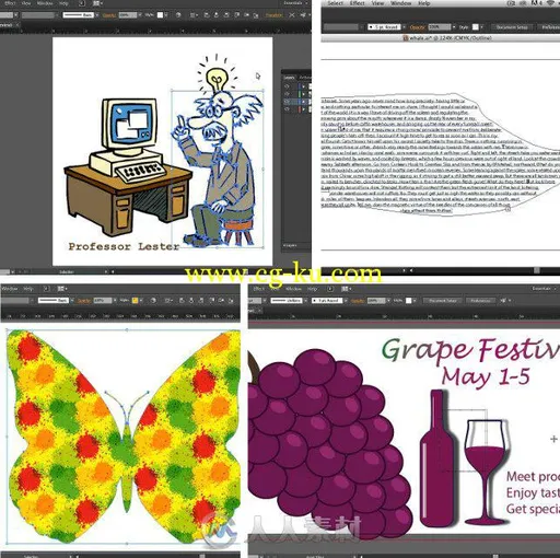 Illustrator CC矢量绘图设计完整训练视频教程 Total Training Illustrator CC的图片1