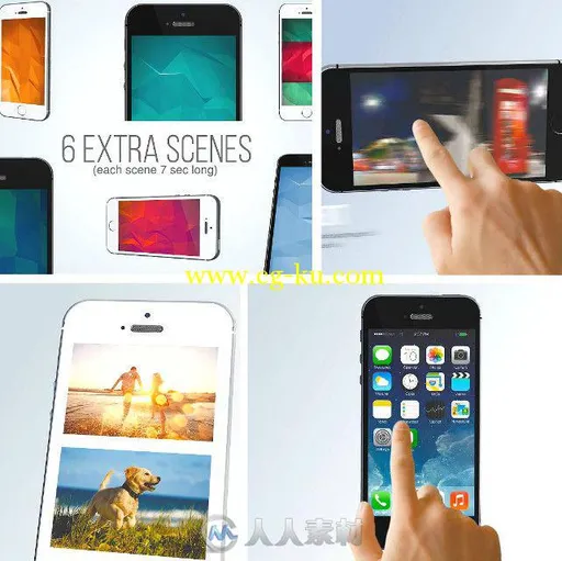 iPhone苹果与Android安卓APP应用程序展示动画AE模板 Videohive iBusiness Phone iP...的图片1