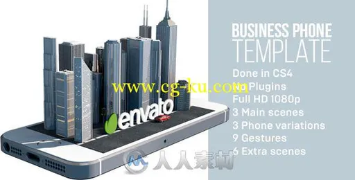 iPhone苹果与Android安卓APP应用程序展示动画AE模板 Videohive iBusiness Phone iP...的图片2