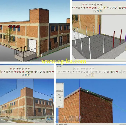 SketchUp中利用2D图像建模训练视频教程 Digital-Tutors Using Match Photo in Sket...的图片1