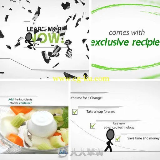 可爱跑酷营销推广展示动画AE模板 Videohive E-Marketing with Inkman 5604860的图片1