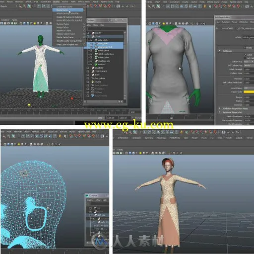 Maya服装服饰制作技巧视频教程 Digital-Tutors Creating Costumes for Production ...的图片1